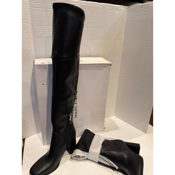 Marc Fisher Womens Denki 2 Tall Faux Leather Knee-High Boots new 5.5m - Picture 6 of 12